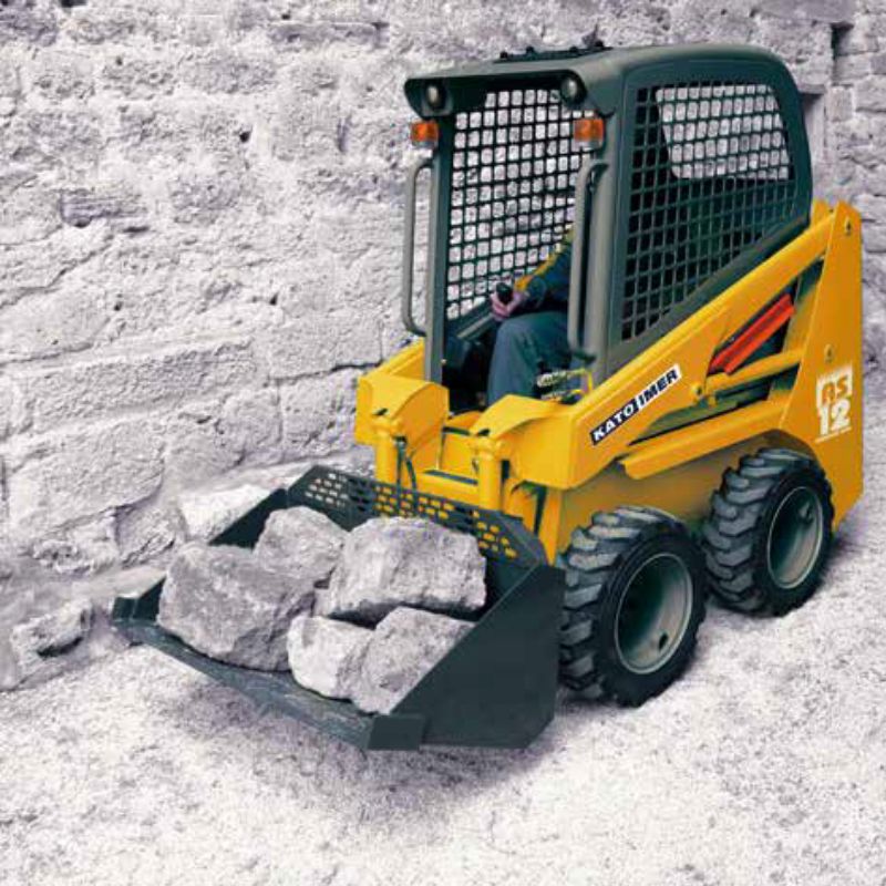 evitare perdite durante trasporto con skid loader gommato AS Katoimer noleggio tecnostrutture