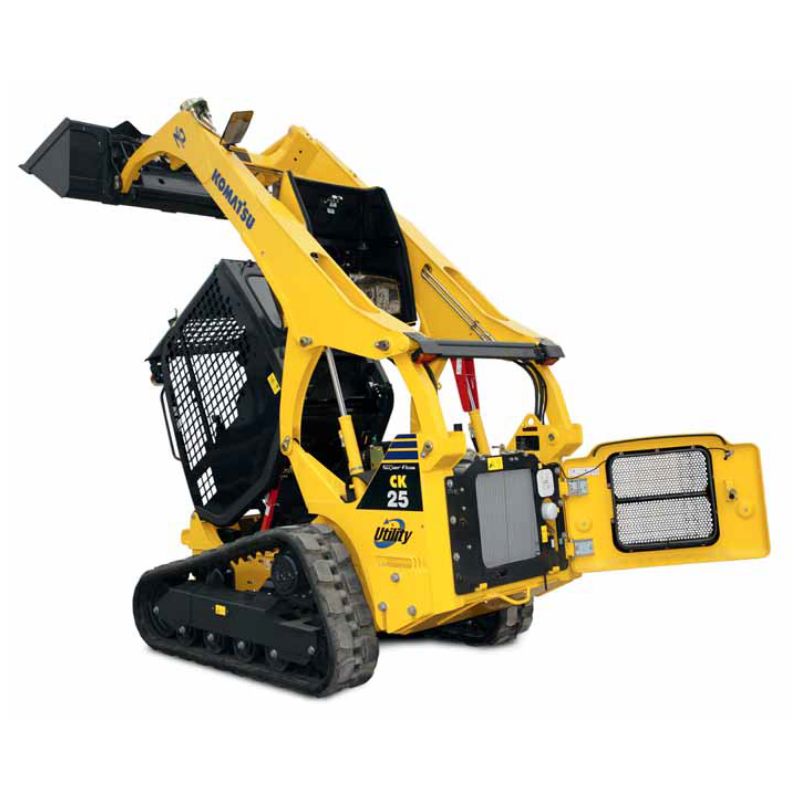 manutenzione semplice di pala con sottocarro cingolato komatsu ck noleggio tecnostrutture