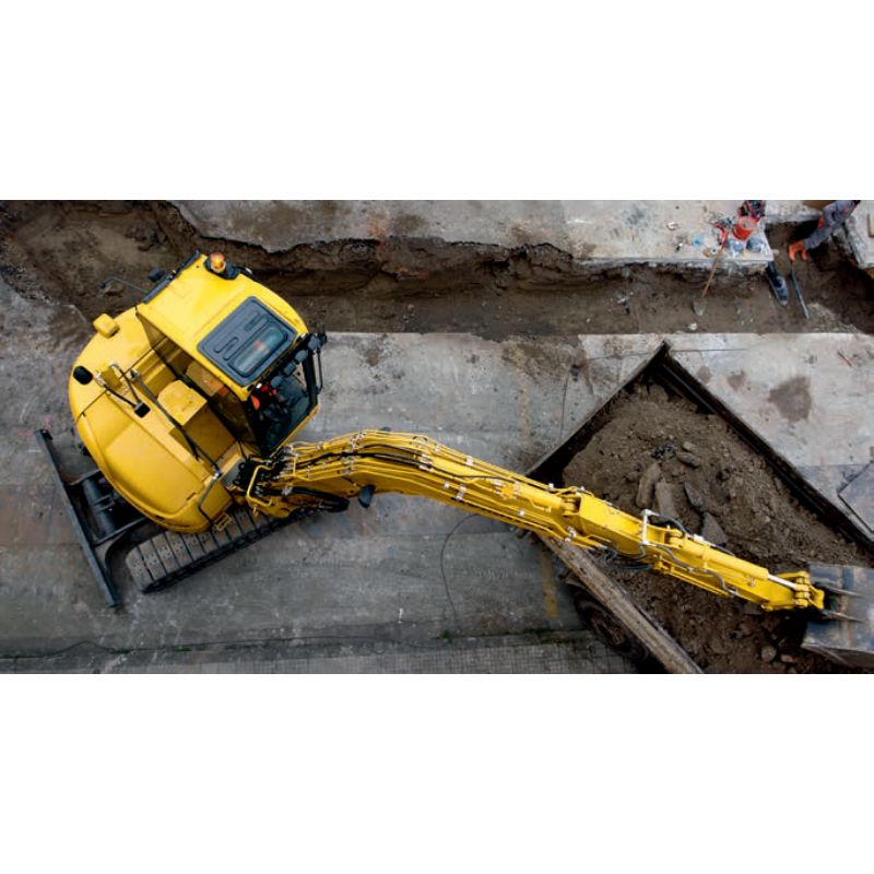 midiescavatore flessibile ecologico komatsu PCMR  noleggio tecnostrutture