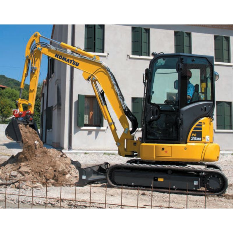 miniescavatore per spazi ristretti komatsu PCMR  noleggio tecnostrutture