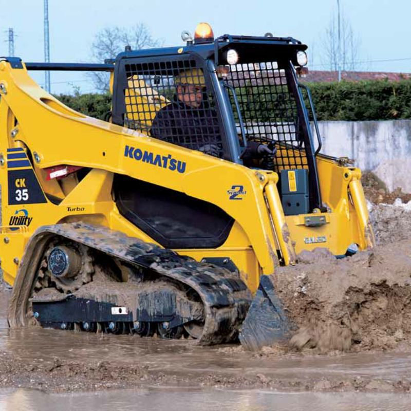 pala compatta minipale komatsu ck noleggio tecnostrutture