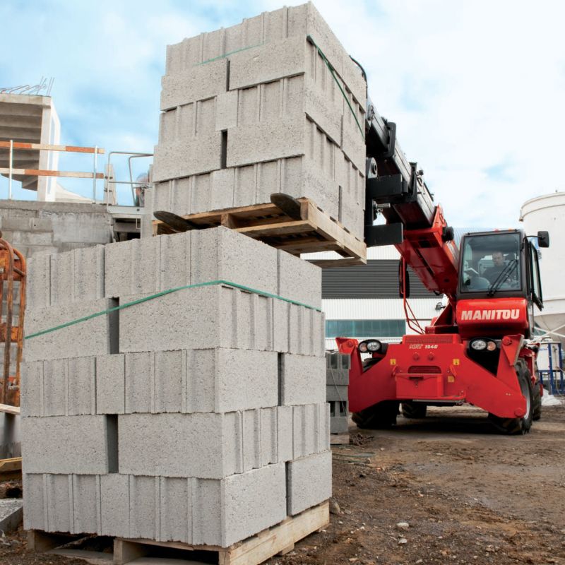 sollevatore carichi pesanti telescopico rotativo manitou  tecnostrutture