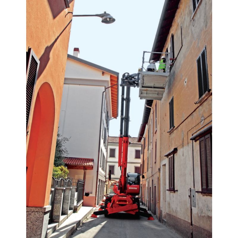 sollevatore telescopico rotativo cantieri stretti manitou MRT  PRIVILEGE tecnostrutture