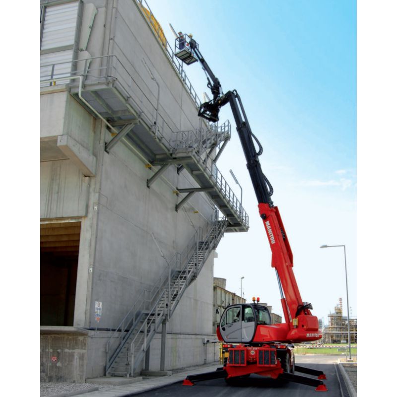 sollevatore telescopico rotativo sicuro manitou MRT  PRIVILEGE tecnostrutture